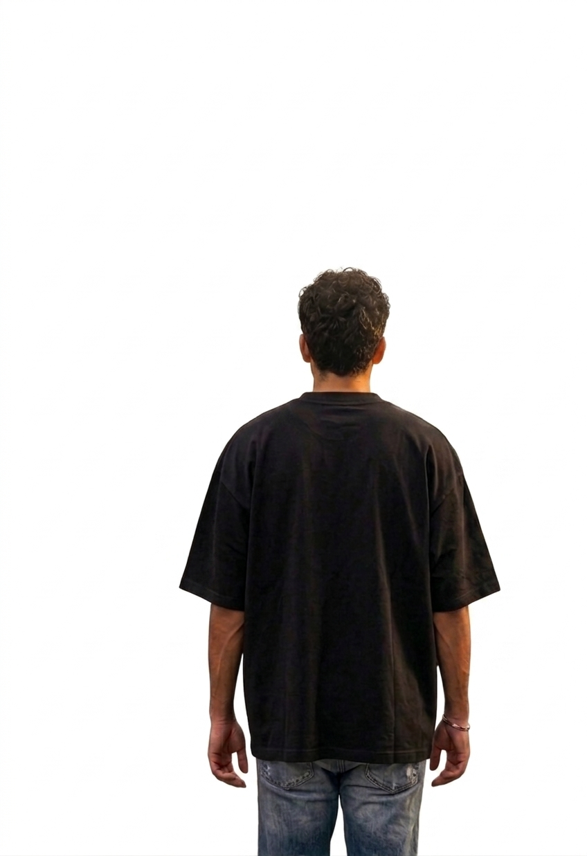 Zenetix Men's Urban Ronin Oversized T-Shirt – Heavyweight Anime Graphic Tee