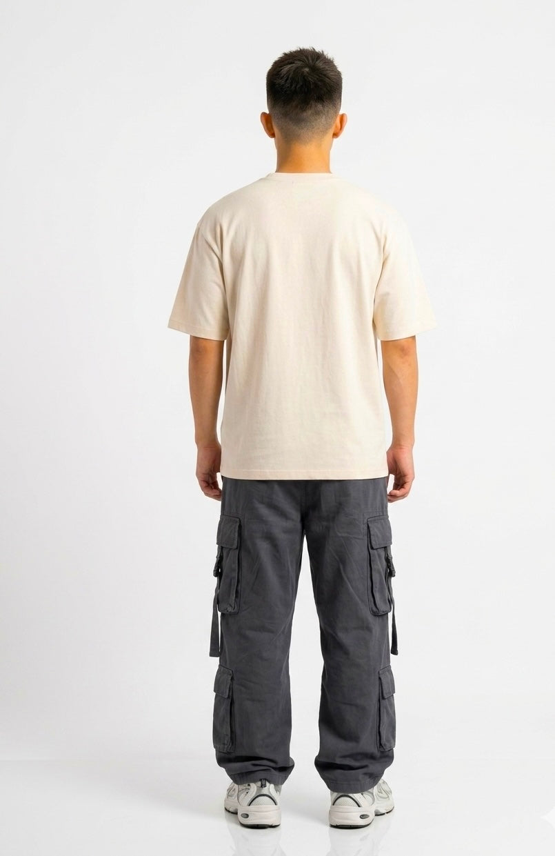 Zenetix Men's "Living My Best Life" Oversized T-Shirt – Premium Heavyweight Streetwear