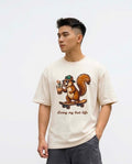 Zenetix Men's "Living My Best Life" Oversized T-Shirt – Premium Heavyweight Streetwear